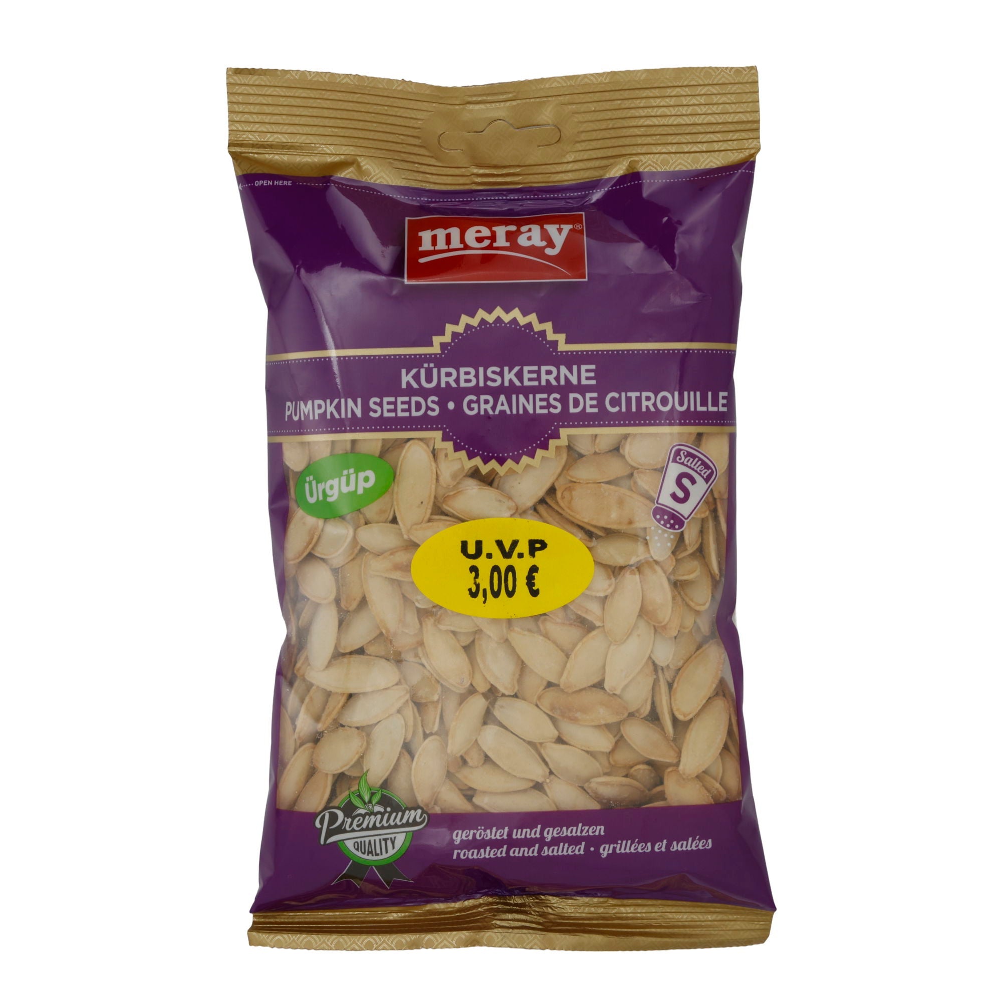 Kürbiskerne Meray | Samen | Geröstet & gesalzen | 200 g MERAY